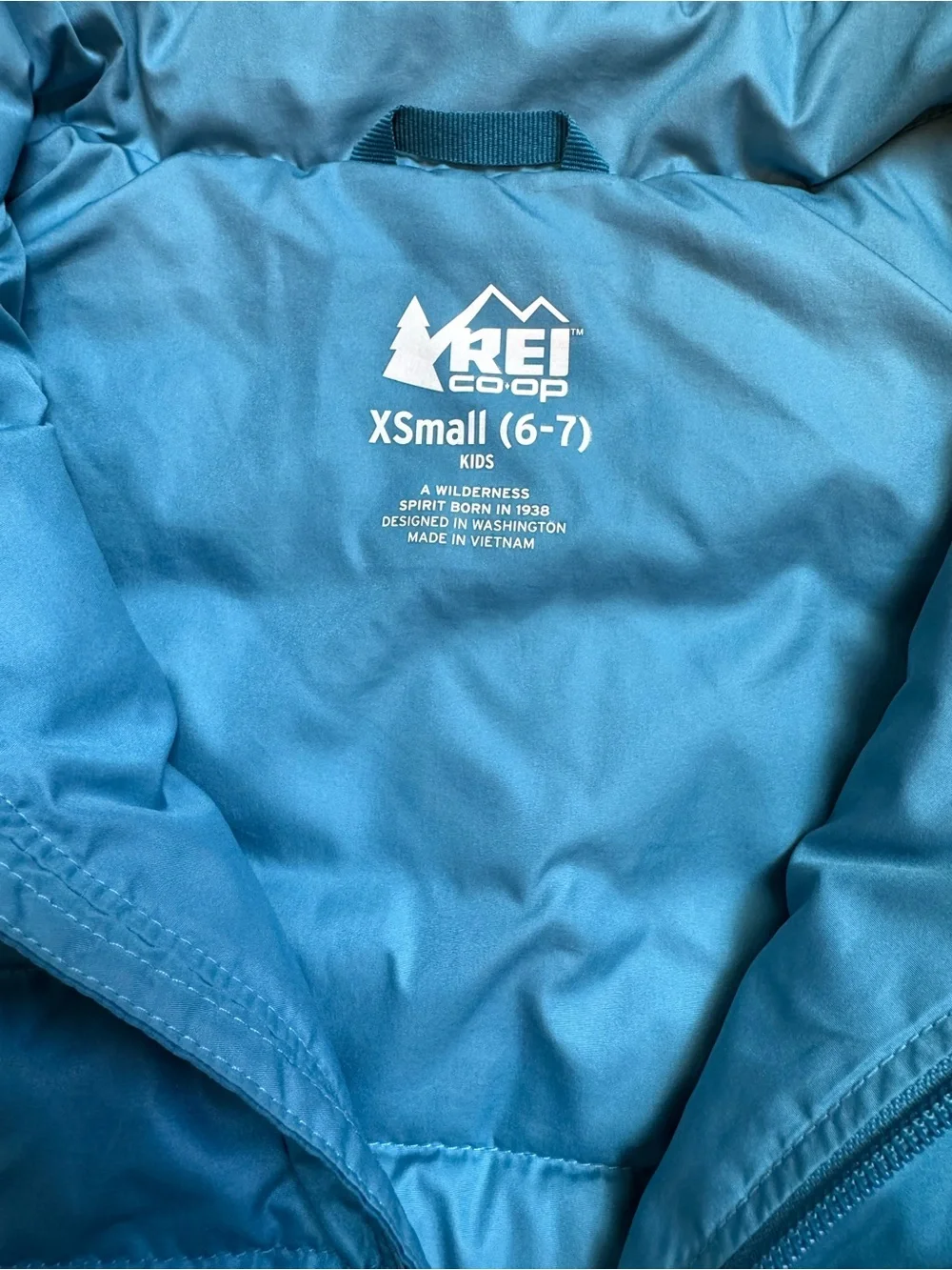 REI Kids Blue Puffer Vest - XS 6-7